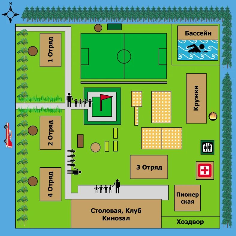 План спортивного лагеря. Планировка детскогоагеря. Планировка территории детского лагеря. Схема лагеря. План территории лагеря.