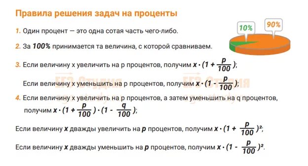 Задачи на процент решение ЕГЭ математика. Задача по математике 11 класс с решением ЕГЭ. Задачи на проценты 11 класс ЕГЭ профильный уровень. Формулы для решения задач на проценты.