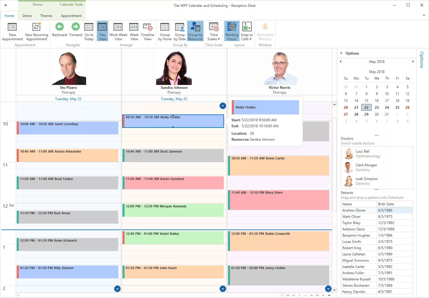 Wpf controls. WPF scheduling. Календарь с# DEVEXPRESS. Внешний вид страницы сотрудников WPF. WPF timeline.