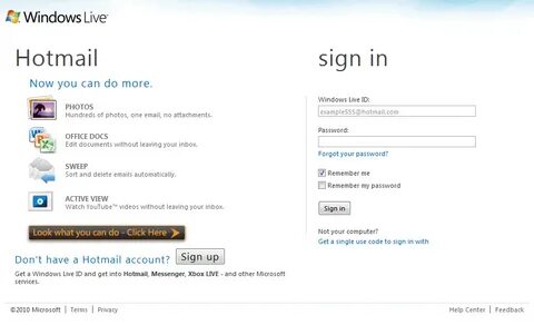 Hotmail почту