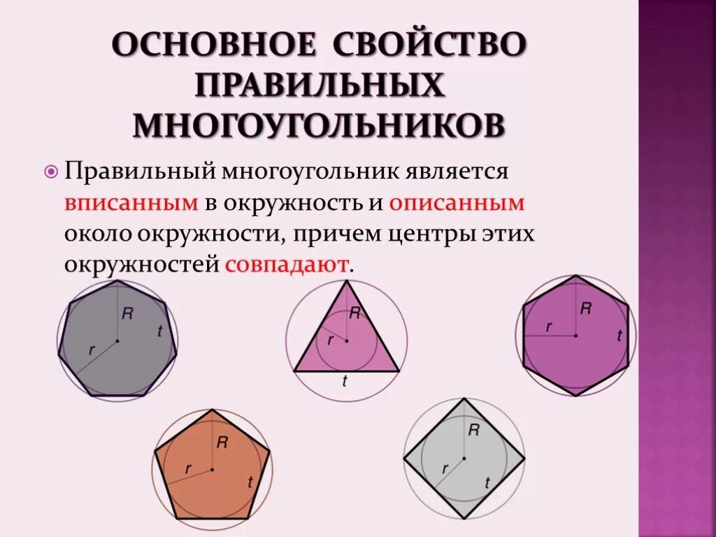 Свойства правильных многоугольников 10 класс. Что такое правильный многоугольник в геометрии. Свойства правильного многоугольника. Геометрия правильные многоуголн.