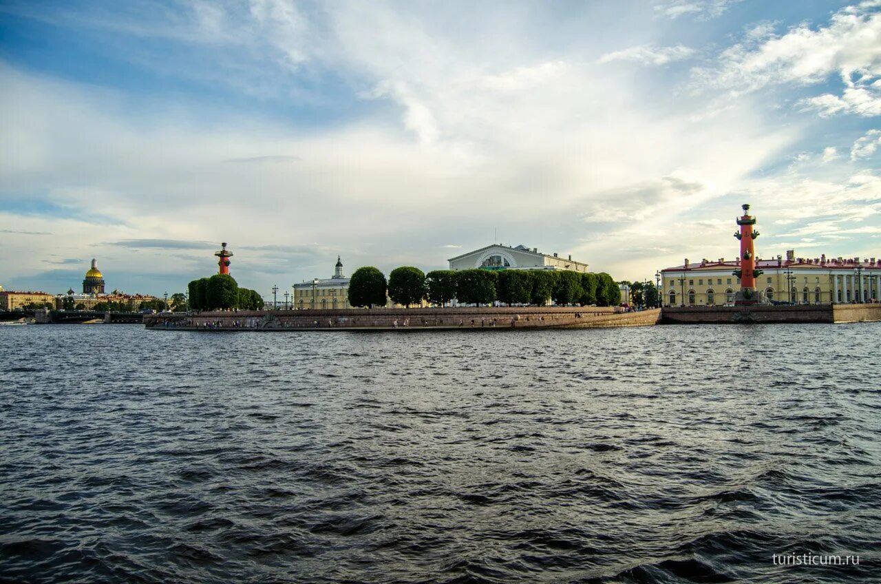 Вода васильевский остров. Панорама Невы стрелка Васильевского острова. Стрелка Васильевского острова Ростральные колонны. Стрелка Васильевского острова вид с Невы.