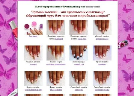 Название маникюра ногтей