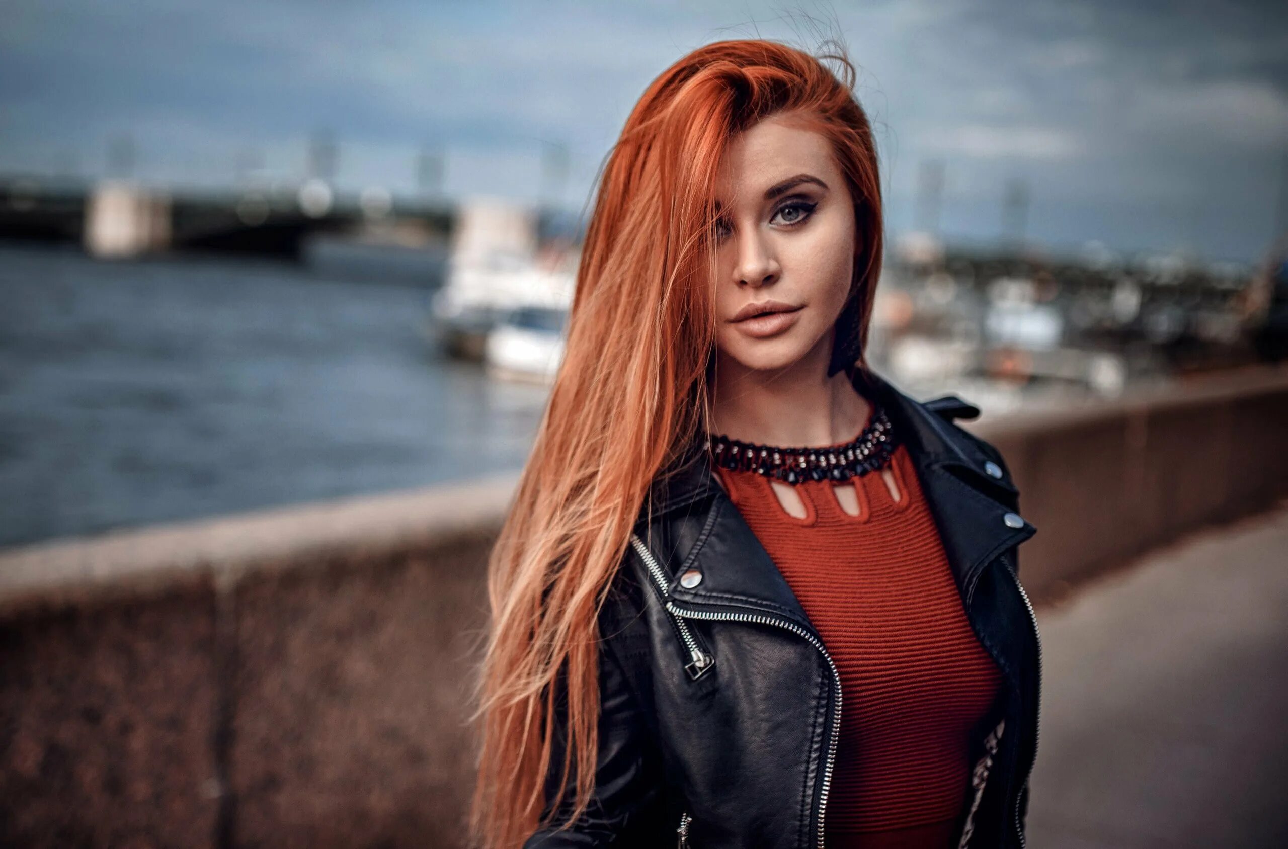 Redhead red. Dana Bounty. Девушка с рыжими волосами.