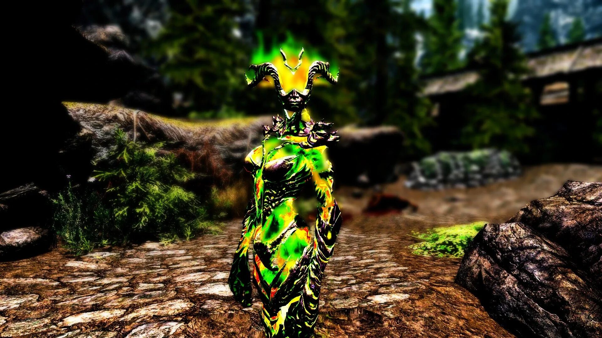 Скайрим трава. Скайрим зеленый. Скайрим растения. Зеленый скайрим мод. Зеленый атронах.