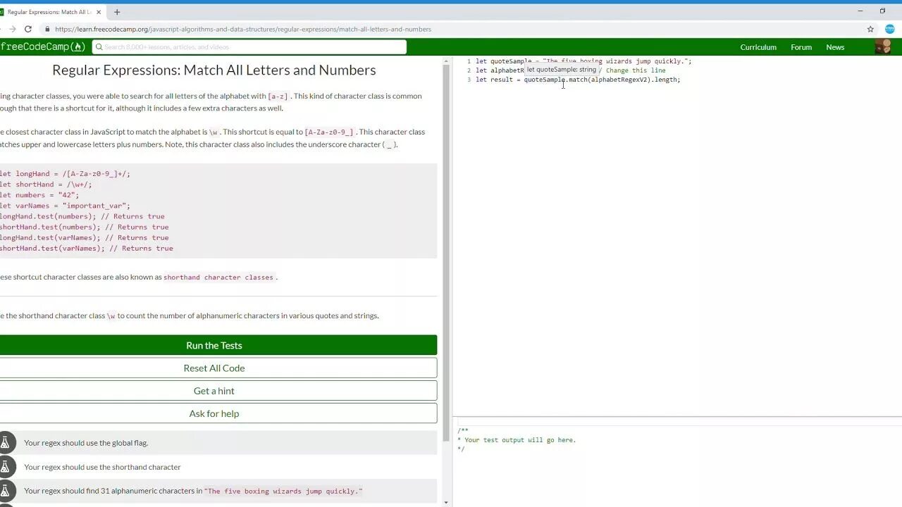 The browser console for more information