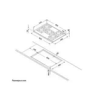 Размеры газовых панелей для кухни