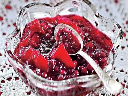 Варенье из яблок и клюквы