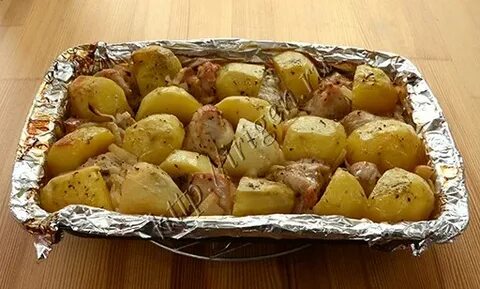 Бедро индейки с картошкой