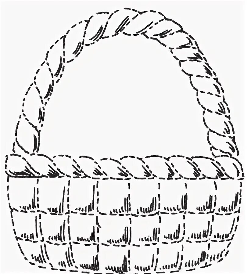 Распечатать шаблон корзинки. Корзинка для вырезания. Трафарет корзинки. Корзинка раскраска для детей. Трафарет корзинки для аппликации.