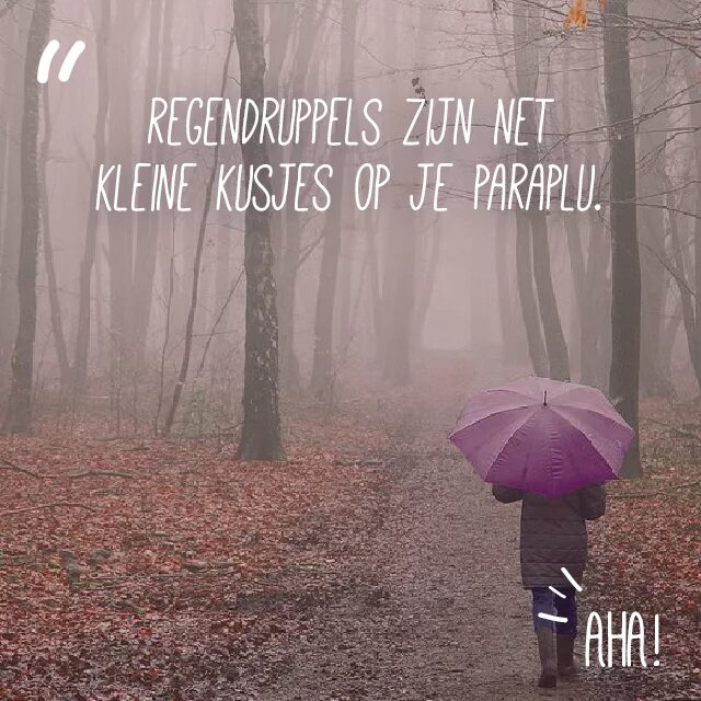 It is raining in autumn