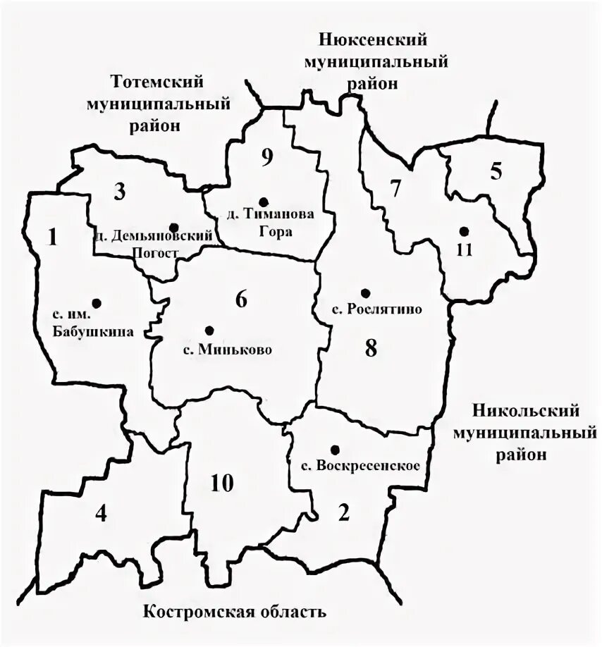 Муниципальное образование вологодский район. Карта Бабушкинского района Вологодской области. Карта Тотемского района. Карта Тотемского района Вологодской области. Схема границ Никольского муниципального района Вологодской области.