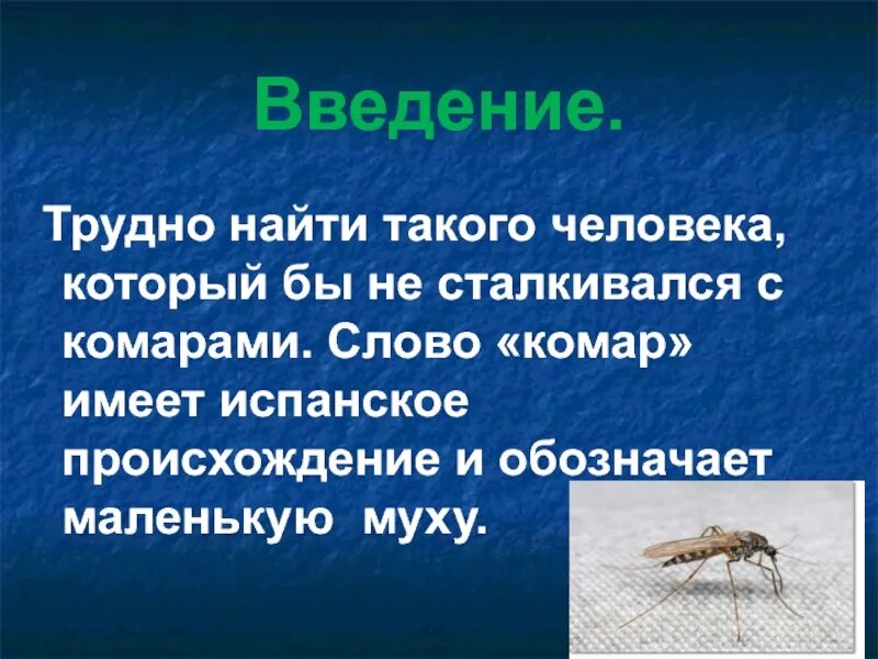 Верите ли вы что комары приносят пользу