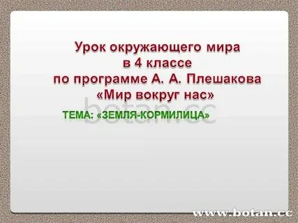 Тест по окружающему миру тема земля кормилица