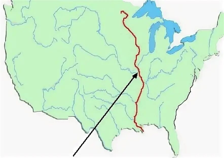 Миссисипи приток миссури. Река Миссисипи на контурной карте. Река Миссисипи на карте Америки. Исток реки Миссисипи на карте. Река Миссисипи на карте.