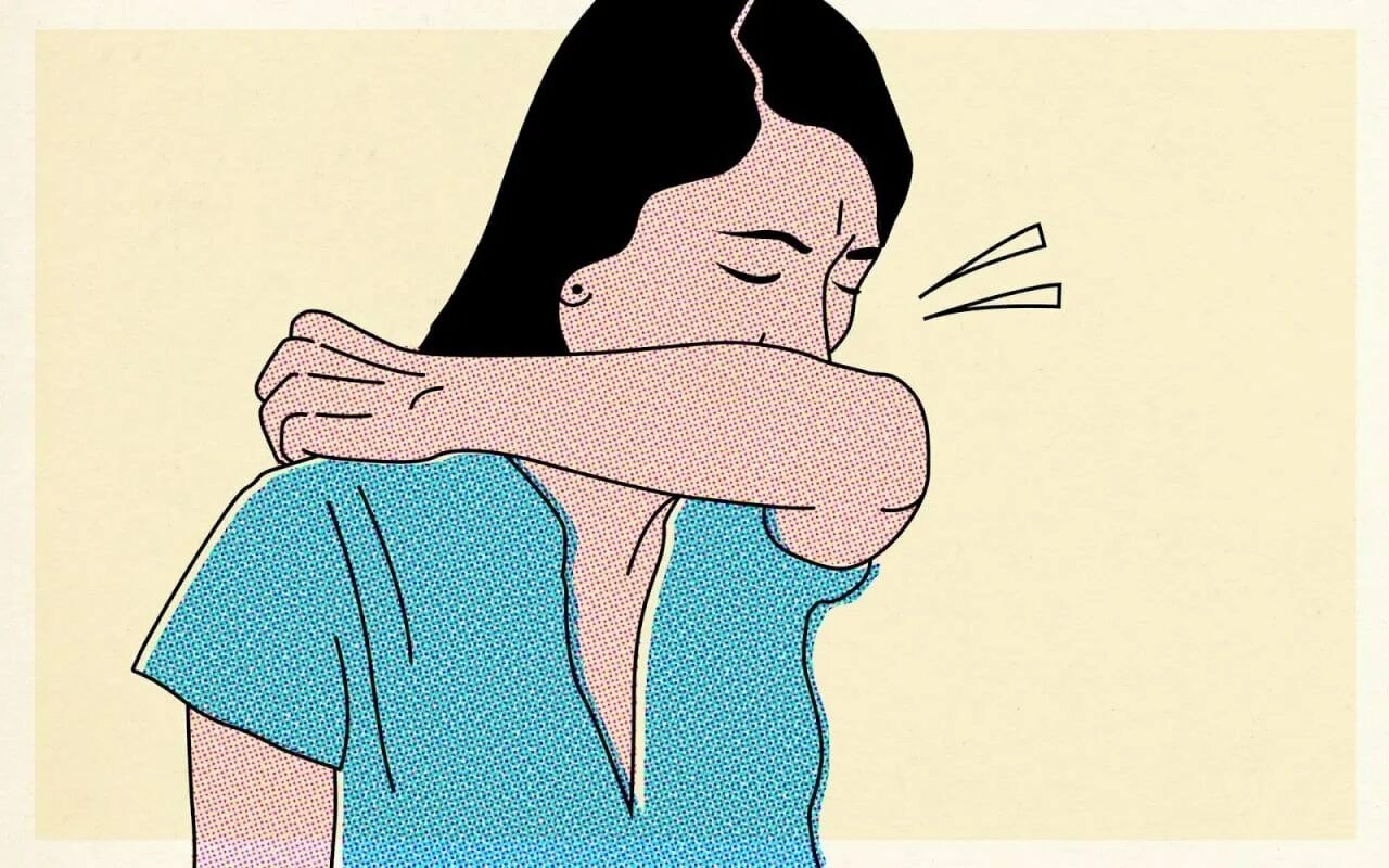 Как правильно закрыть рот. Прикрывать рот при чихании. человек чихает. кашлять в локоть. прикрывание рта при чихании.