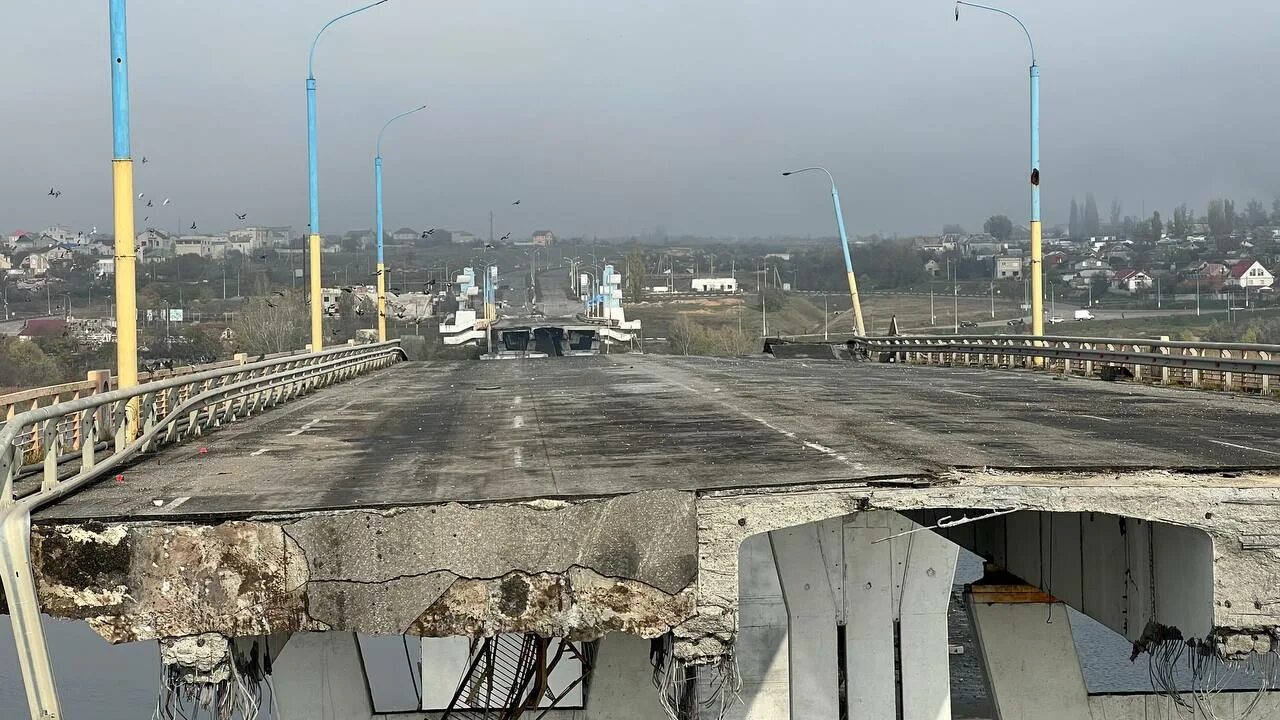 Мосты через днепр взорваны