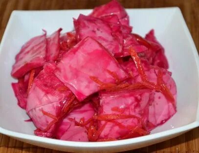 Рецепт капуста пелюстка с свеклой быстрого приготовления