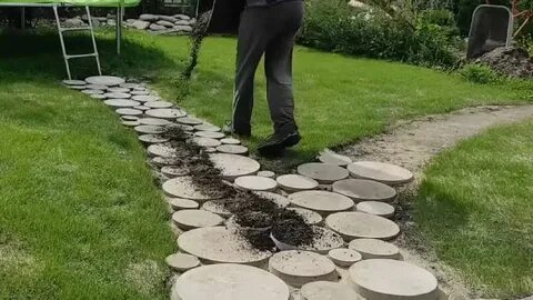 Плитка садовая круглая