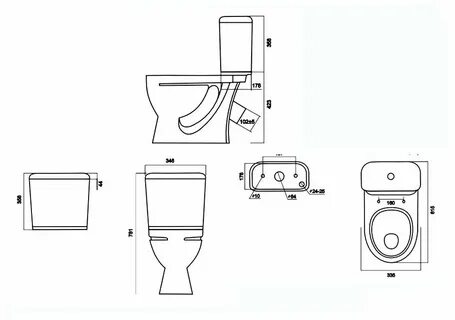 Расстояние крепления бачка унитаза
