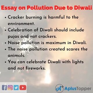 Short Essay on Pollution Due to Diwali.