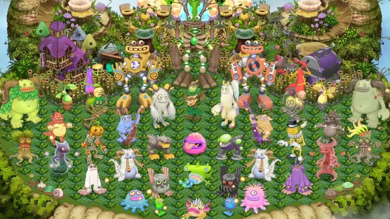 Монстры растительного острова. Остров растений my singing Monsters. Монстры на острове растений в my singing Monsters. Крутой остров my singing Monsters остров растений. Май сингинг Монстер монстры острова растений.