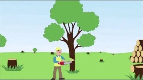 Cut down plant