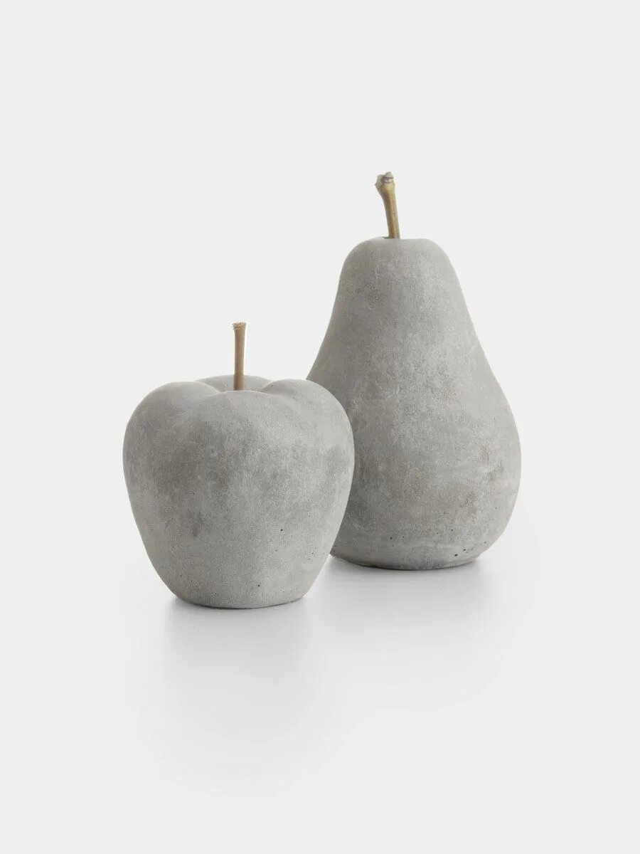 Apple stone. Декор яблоко груша. Груша Эппл. Груша для бетона. Декоративные яблоки и груши из фарфора.