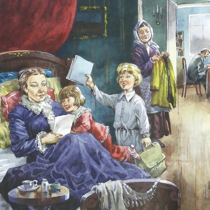 Стих внучка плещеев. Плещеев бабушка и внучек читать. Плещеев бабушка и внучка читать. Бабушка и внучек плещеев. Плещеев в бурю иллюстрации из книги.