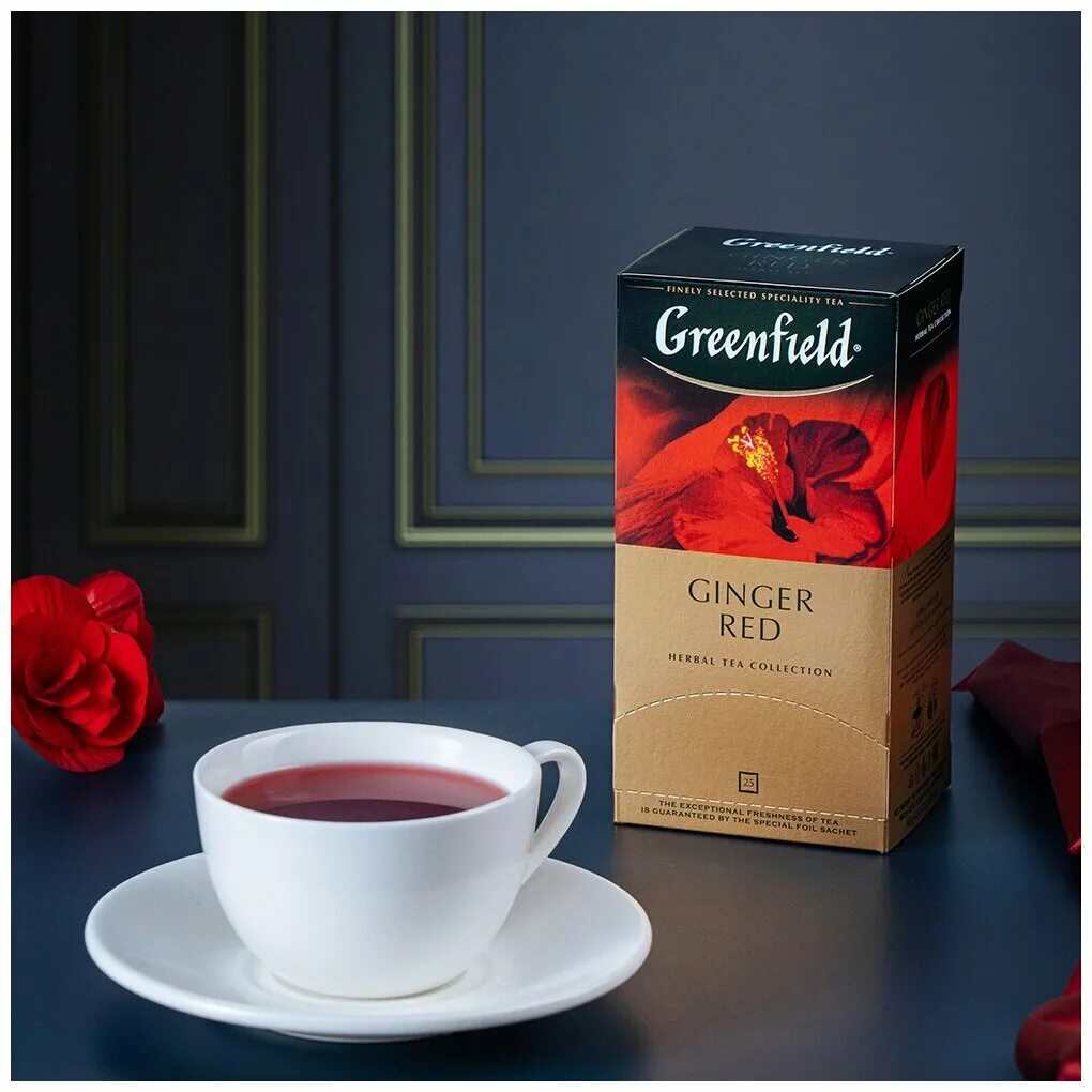 Greenfield ginger. С доб. Чай greenfield красный чай. Чай гринфилд айва. Чай гринфилд джинджер ред.