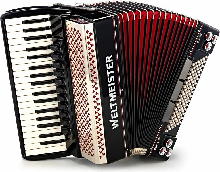Аккордеон вид инструмента. Weltmeister monte 37 classic color line. баян вид инструмента. разновидности аккордеонов.