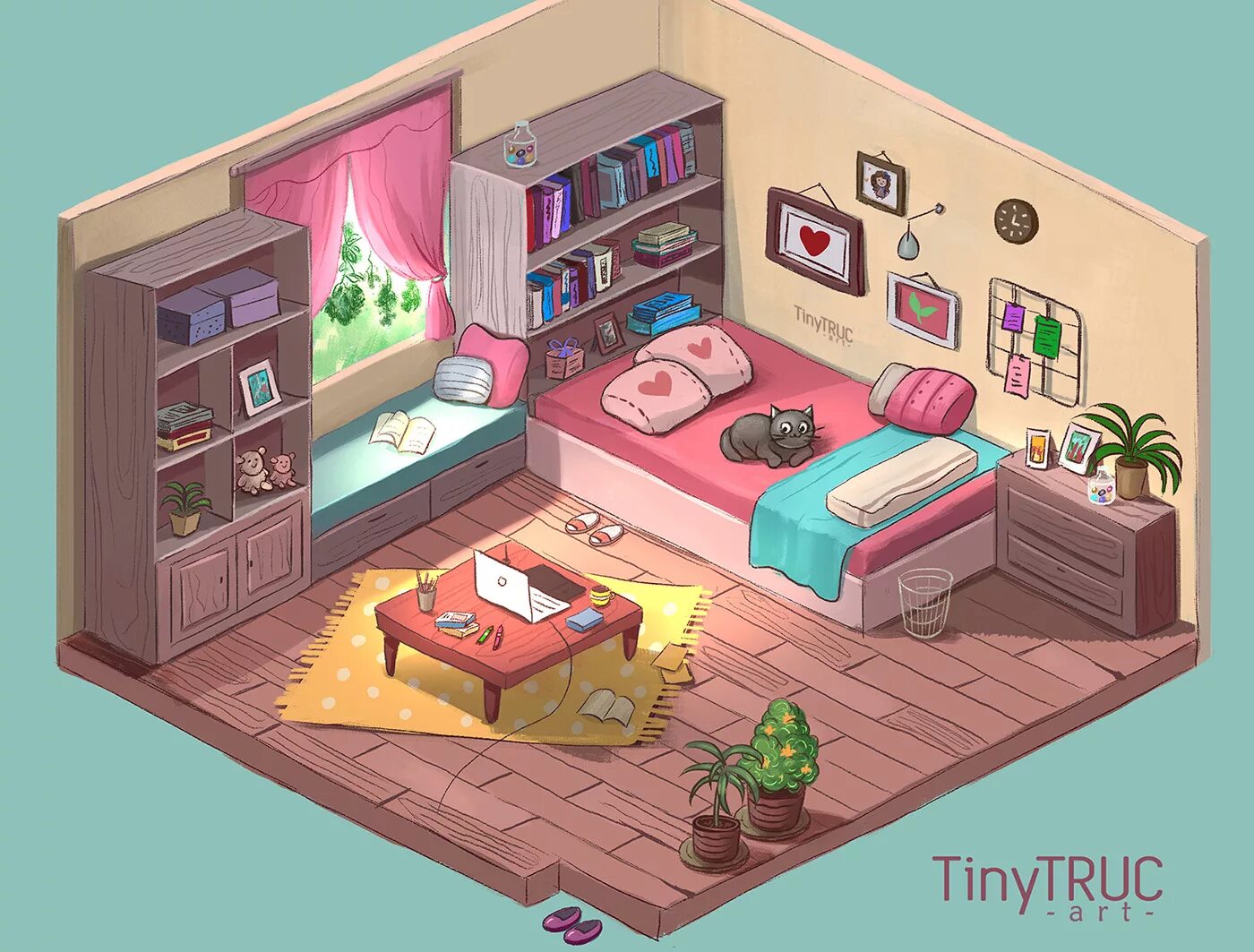 It s in room d