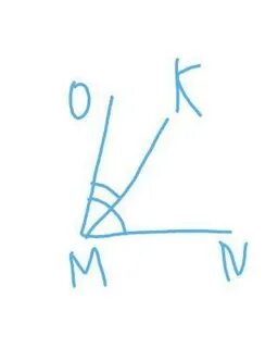 Из одной точки выходят 3 луча