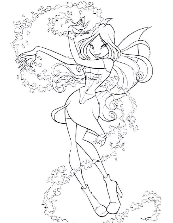 Winx Printable Coloring Pages Fairy coloring pages, Coloring pages for girls, Co