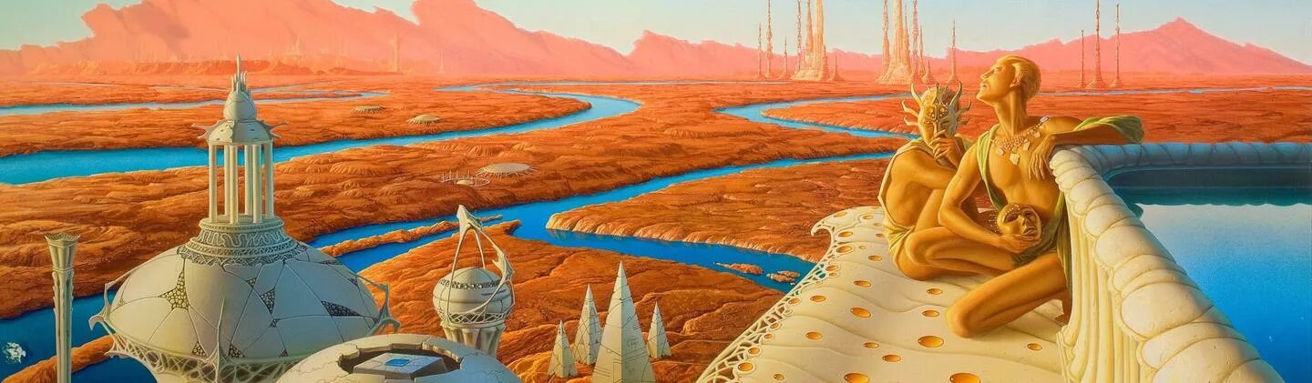 Марсианские хроники art. Тенерифе марсианские пейзажи. Автор марсианских хроник 8 букв сканворд. Картины майкла уэлана. Марсианские хроники.