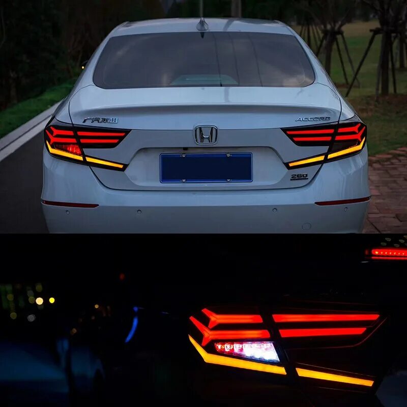 1pair brand new led tuning tail lamps led tail lights rear lamps fit for honda a