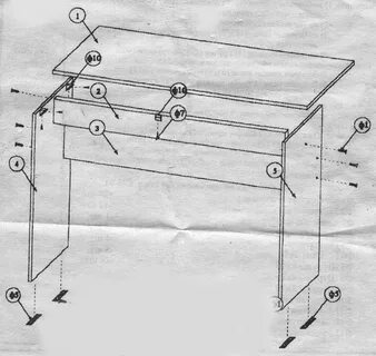 Сборка мебели стол письменный
