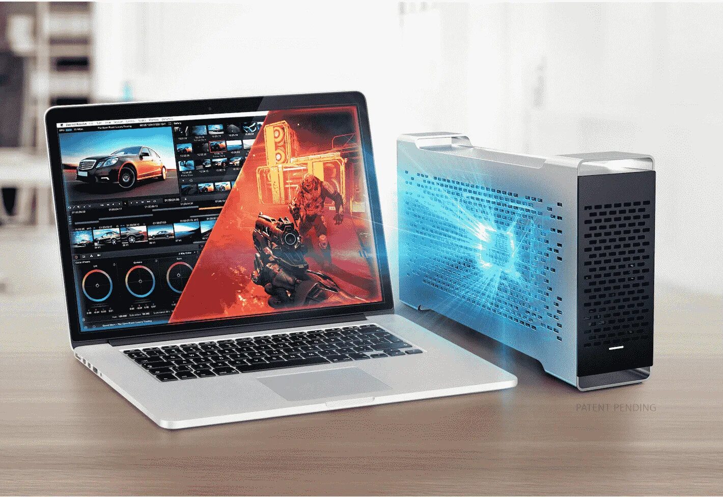 Видеокарты для слабых ноутбуков. Внешняя видеокарта Thunderbolt 4. EGPU Thunderbolt 3. Thunderbolt 3 внешняя видеокарта. Видеокарта Thunderbolt 4 ноутбук.