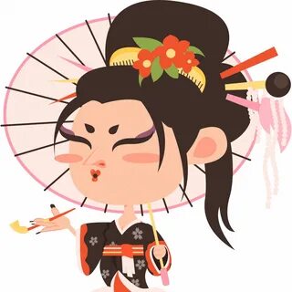 Woman, geisha, character, japanese, samurai, kimono, asian icon - Download ...