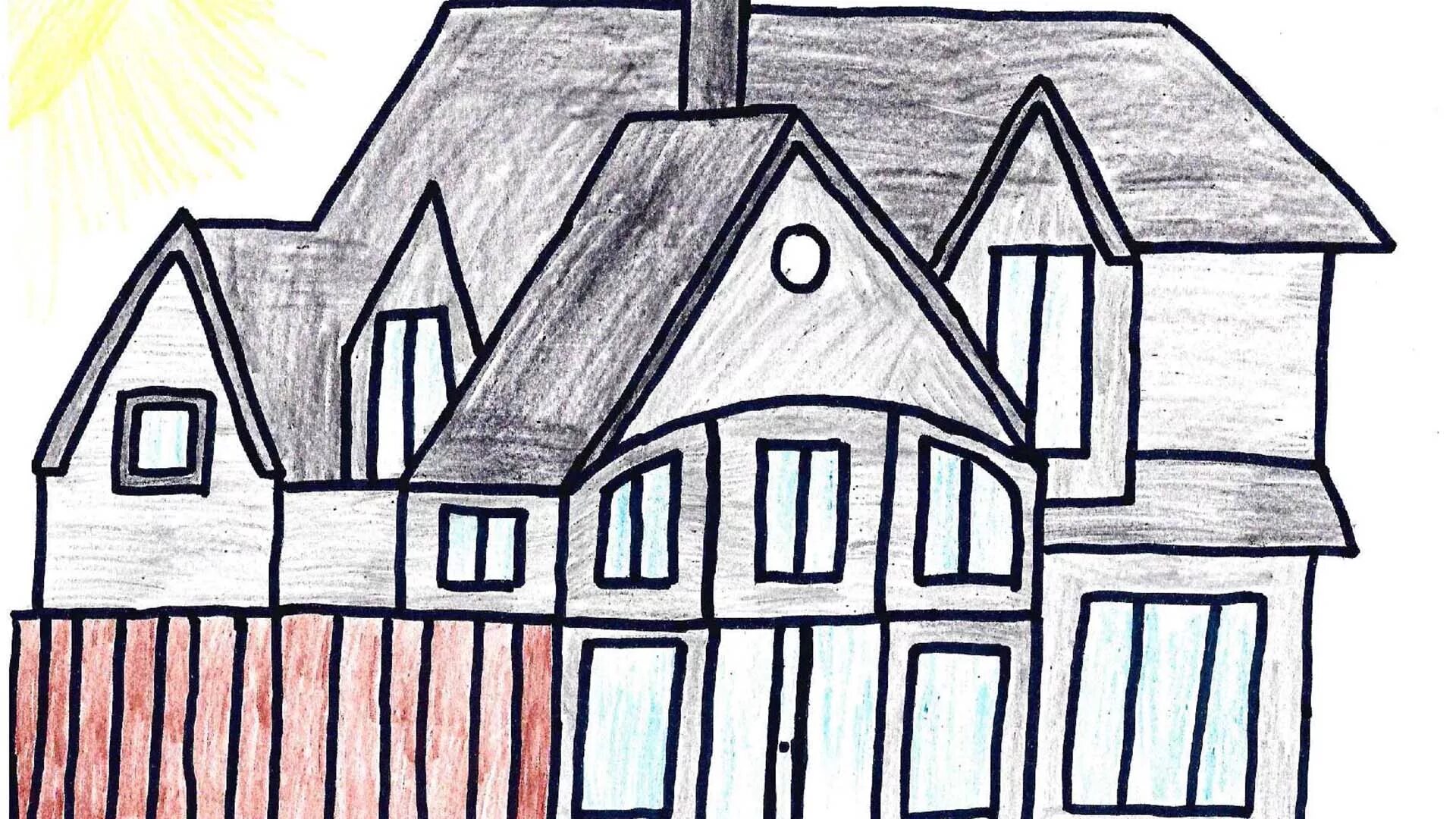 Рисунки домов для срисовки. Рисунки для срисовки домики. Рисунки домов карандашом для начинающих. Красивый дом рисунок карандашом. Рисовать дом 2 класс