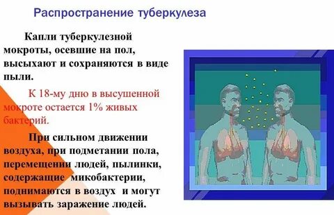 Распространение туберкулезной инфекции