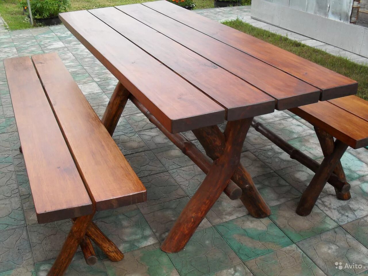 Стол для дачи. Дачный стол с лавками. Сделать стол и лавочки. Стол и лавочки для дачи из дерева. Cross-picnic xpc440 стол со скамьями.