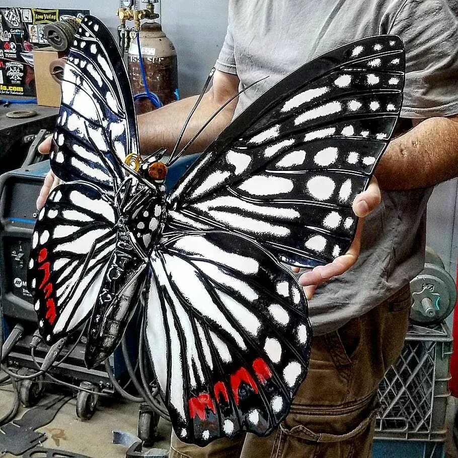 Hestina бабочка. Бабочка из металла. Бабочки больших размеров. Бабочки самодельные. Самодельные бабочки