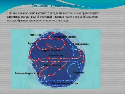 Восточные течения материков