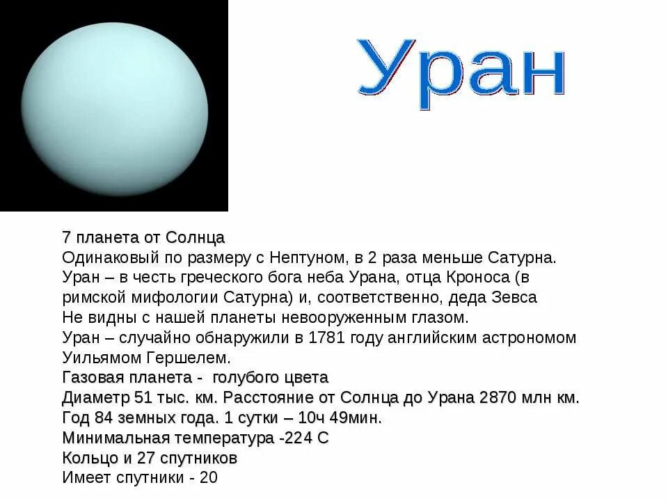 Планеты гиганты доклад. Сообщение о Уране и Нептуне. Сообщение о Уране. Уран Планета. Использование урана