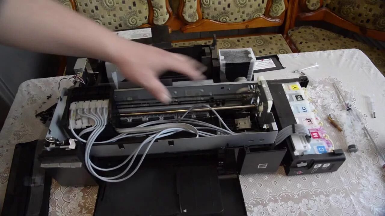 Как прочистить принтер без компьютера