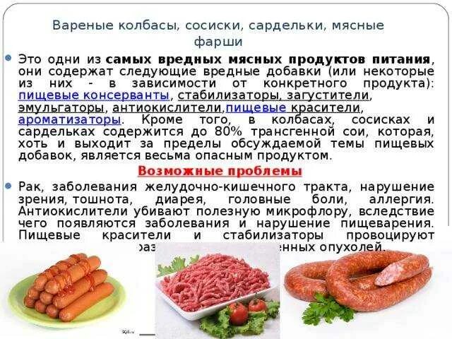 Можно ли съесть вареное. Вредные продукты колбаса. Вред колбасы. Чем полезна колбаса. Мясные продукты для диеты.