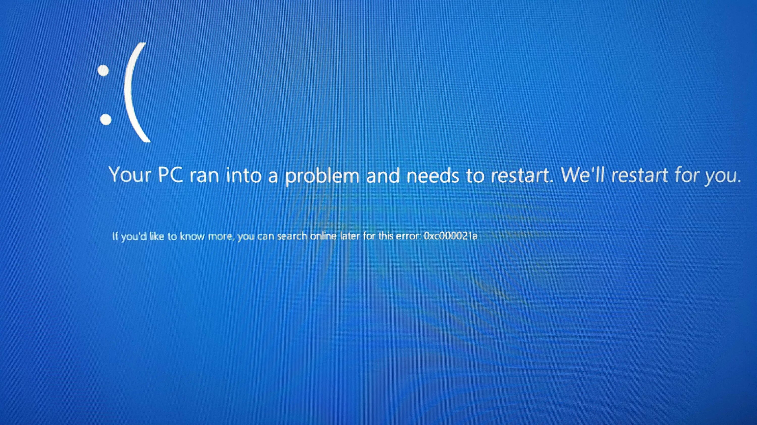 Экран смерти Windows 10. Синий экран виндовс 10. BSOD Windows 10 1920x1080. Окно смерти Windows 10.