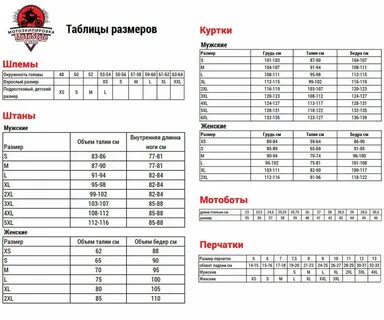 Размер экипировки