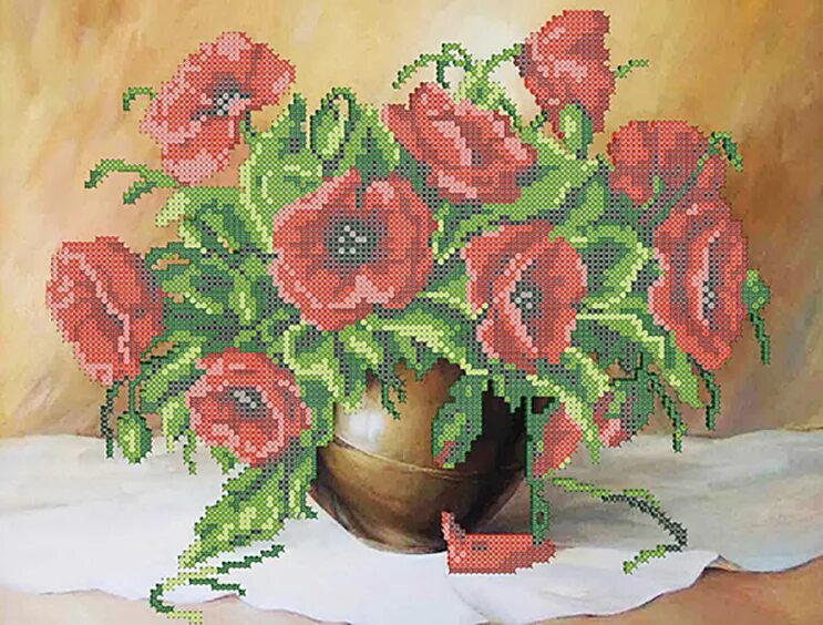 вышивка бисером гибискус. вышивка бисером маковый букет. вышивка бисером тм паутинка. тм вышивка бисером. набор вышивания нежный букет.